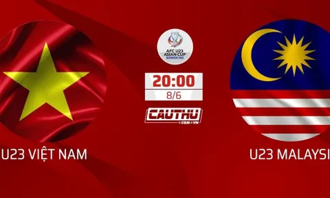 Nhận định U23 Việt Nam vs U23 Malaysia, 20h00 ngày 8/6