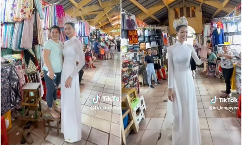 Bị nói làm màu khi đội vương miện đi dạo chợ Bến Thành, Hoa hậu Bảo Ngọc tiết lộ lý do khiến ai cũng thông cảm